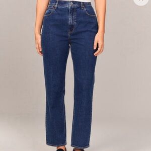 Abercrombie and fitch curve love the ankle straight ultra high rise jeans